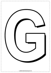 Lettera-G-grande-stampare-colorare-ritagliare-ARIAL