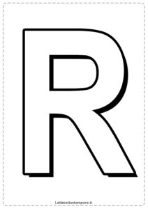 Lettera-R-grande-stampare-colorare-ritagliare-ARIAL