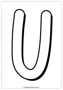 Lettera-U-grande-da-stampare-colorare-ritagliare