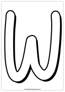 Lettera-W-grande-da-stampare-colorare-ritagliare