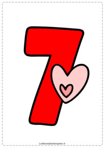 7-Numeri-con-cuore-stampare-rosso