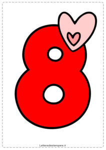 8-Numeri-con-cuore-stampare-rosso