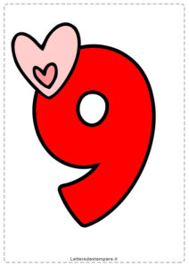 9-Numeri-con-cuore-stampare-rosso